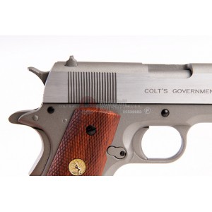 Страйкбольный пистолет CyberGun Colt 1911 M1911 MK IV Series 70 Stainless Silver Co2 Full Metal - Blowback - 180529